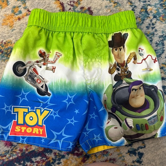 Disney Toy Story Green and Blue Kids Shorts - Picture 1 of 2